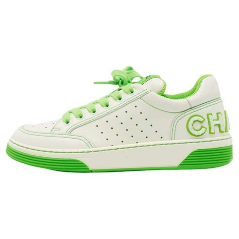 neon sneakers chanel|designer Chanel sneakers.